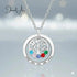 Family Tree Birthstones Pendant Necklace jewelaus