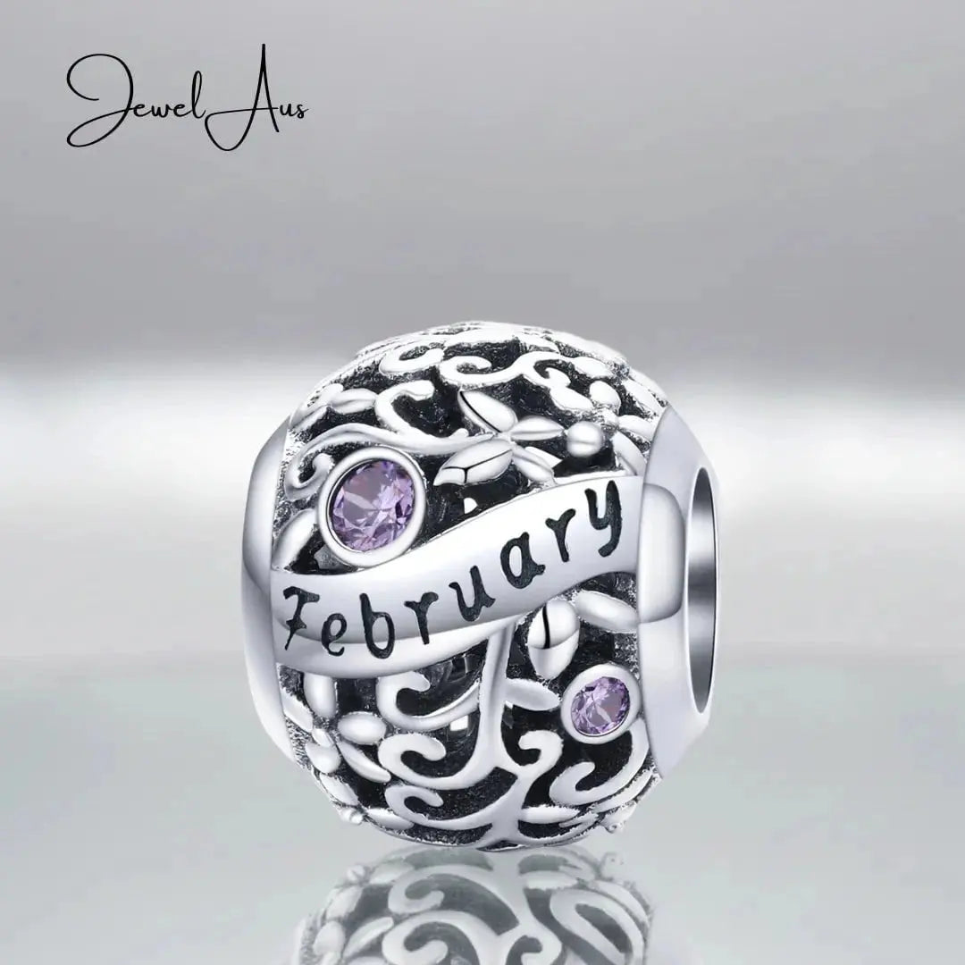 jewelaus CHARMS February Birthstone Charm