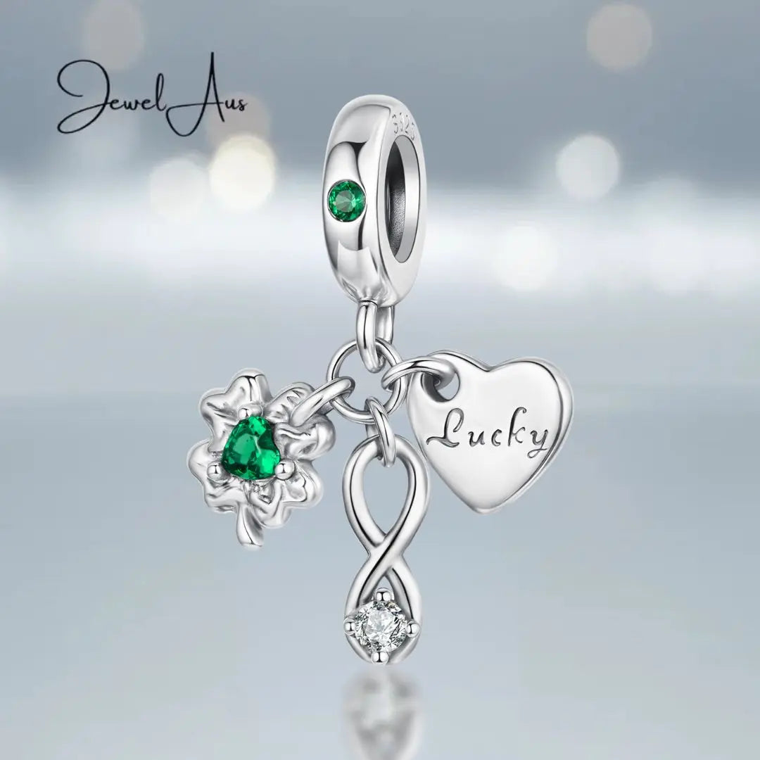Four leaf clover charm jewelaus