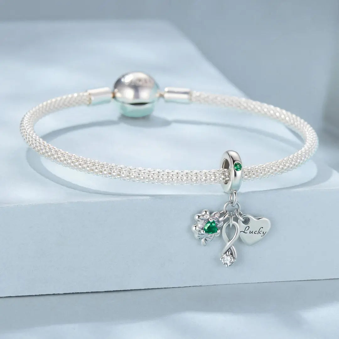 Four leaf clover charm jewelaus