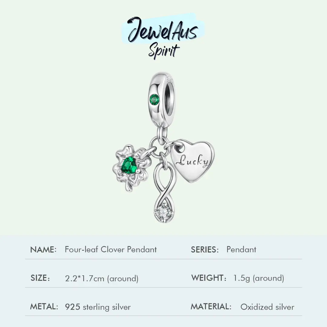 Four leaf clover charm jewelaus