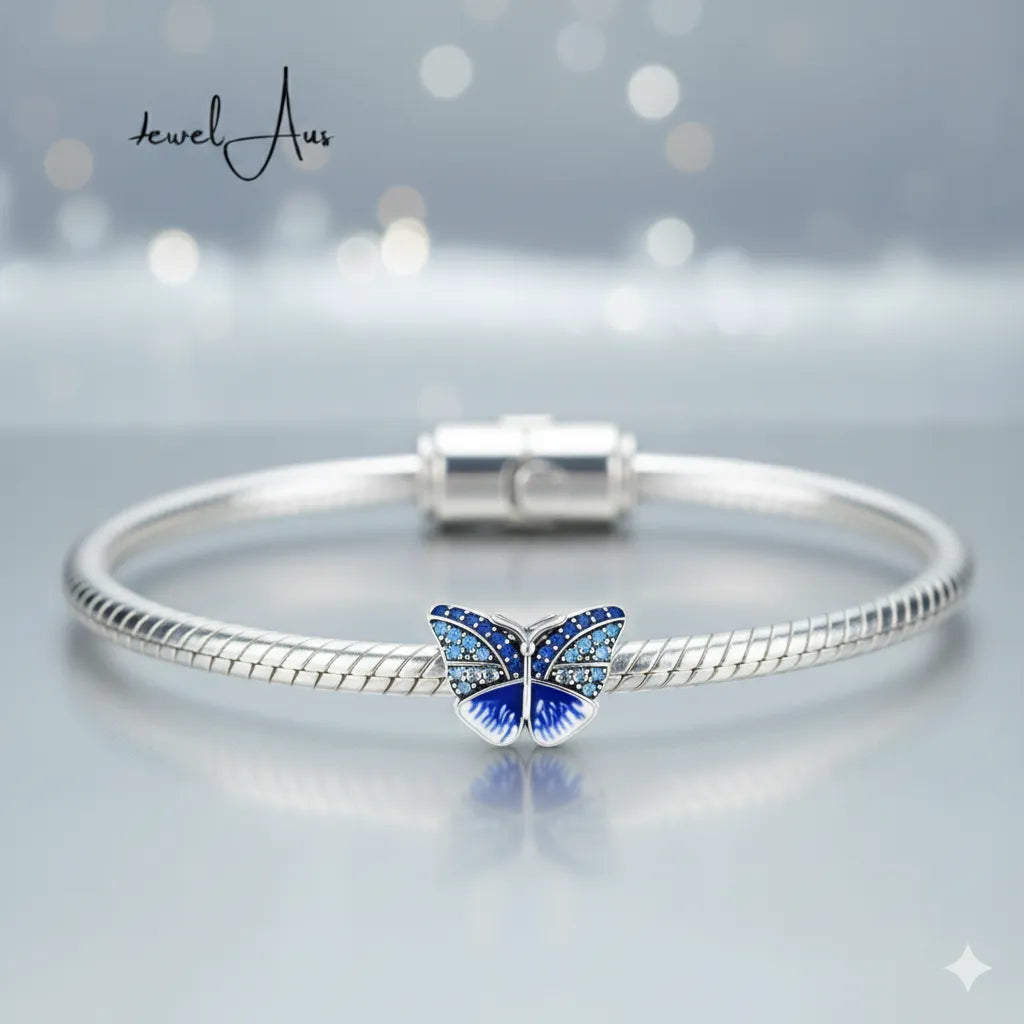 Blue Butterfly Charm