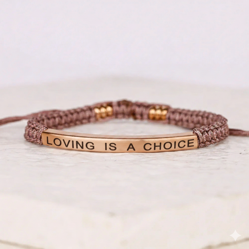 LOVING IS A CHOICE Cored Bracelet jewelaus