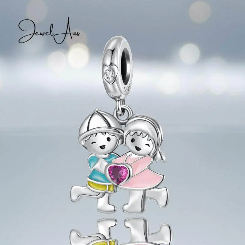jewelaus CHARMS Girl Boy Pendant Charm