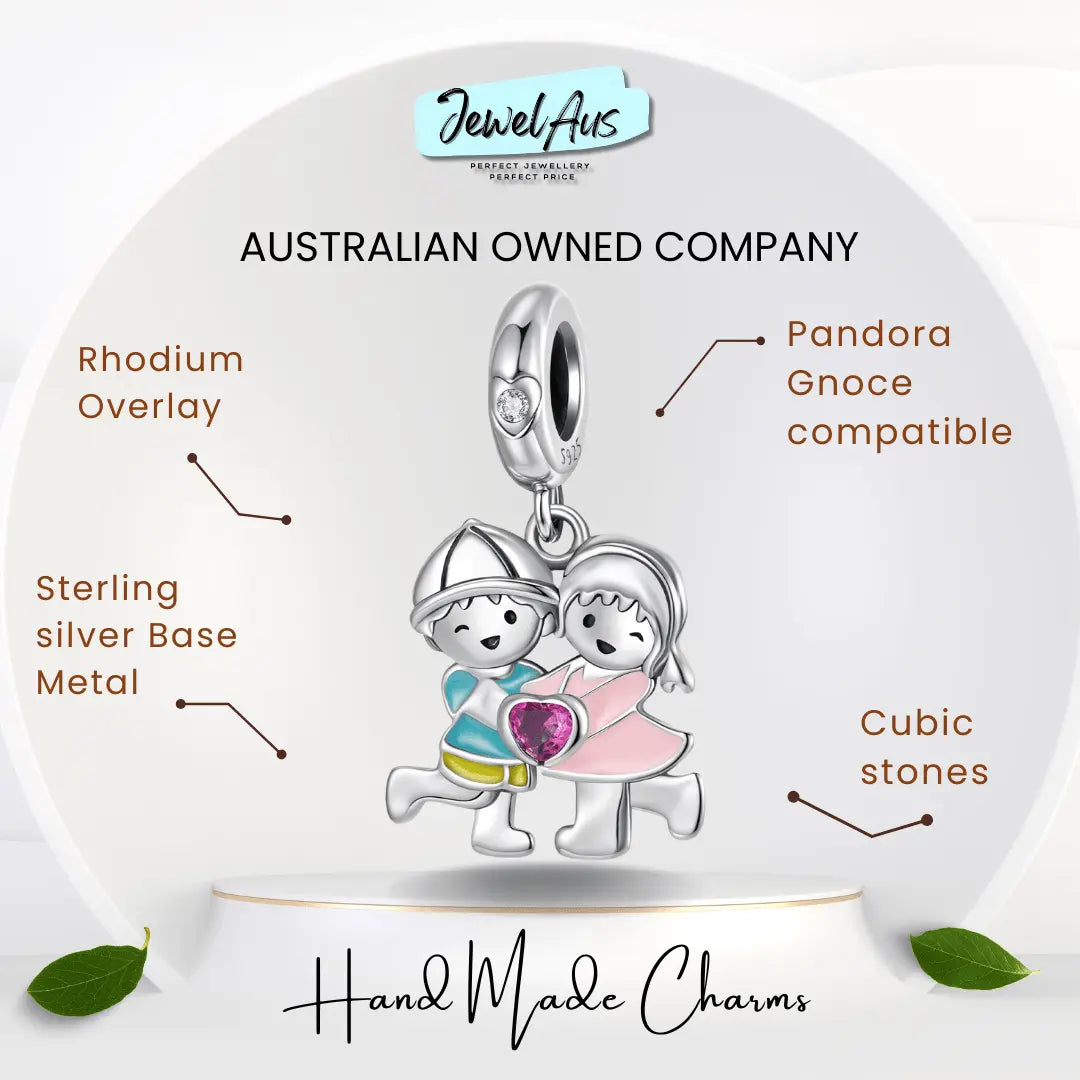 jewelaus CHARMS Girl Boy Pendant Charm