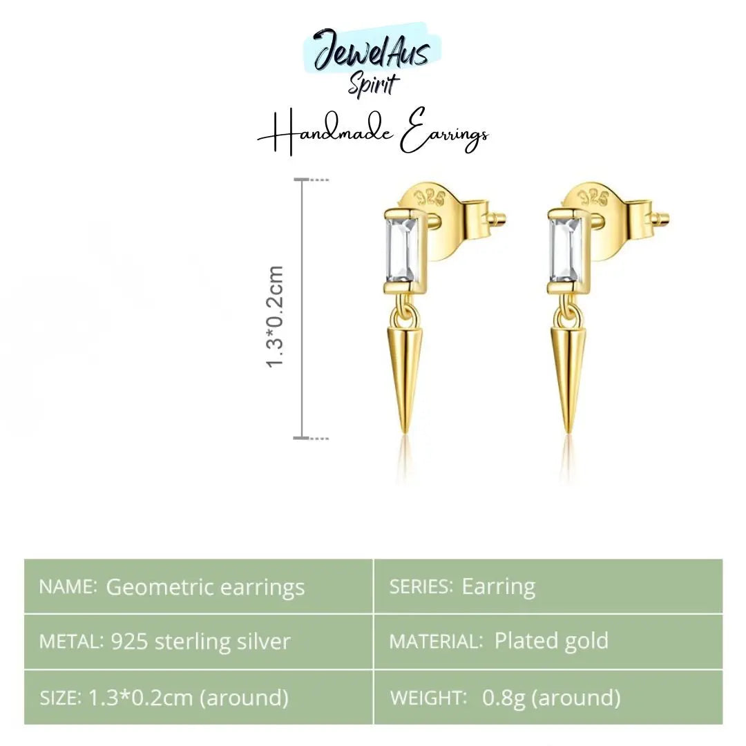 Gold Geometric Earrings jewelaus