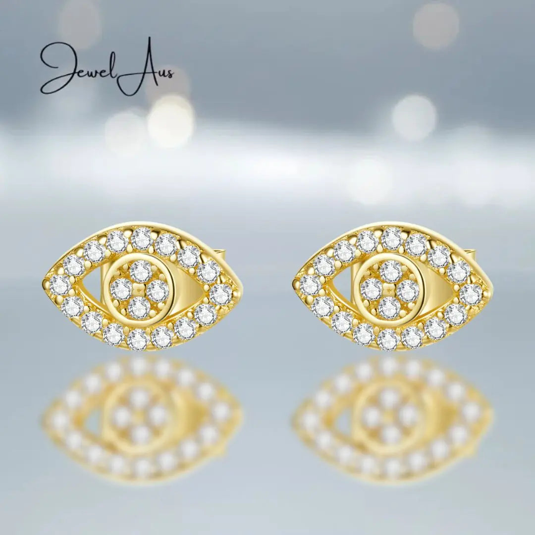 Gold Magic Eye Earrings jewelaus