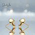 jewelaus Earrings Gold Mushroom Earrings
