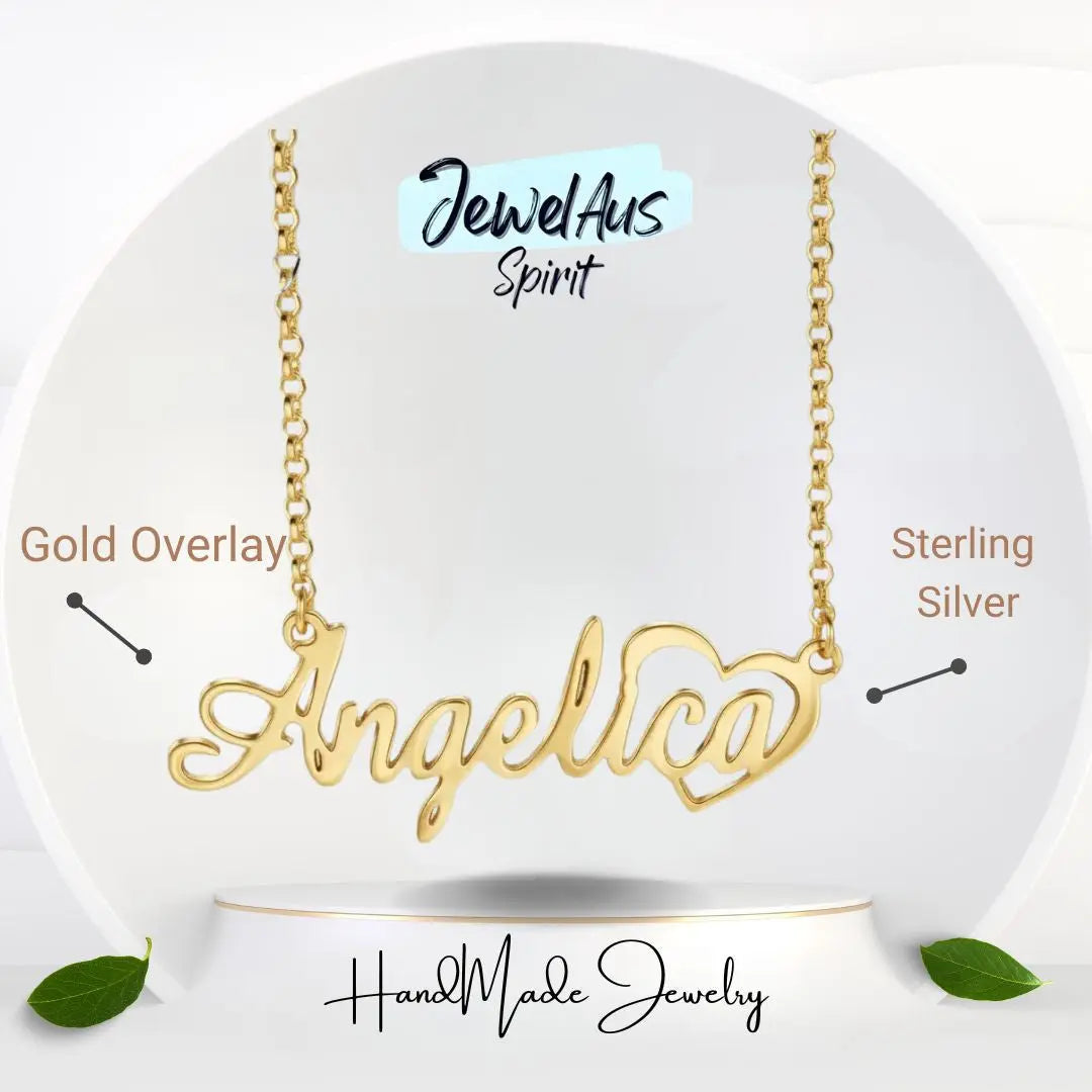 Gold Standard Name Necklace jewelaus