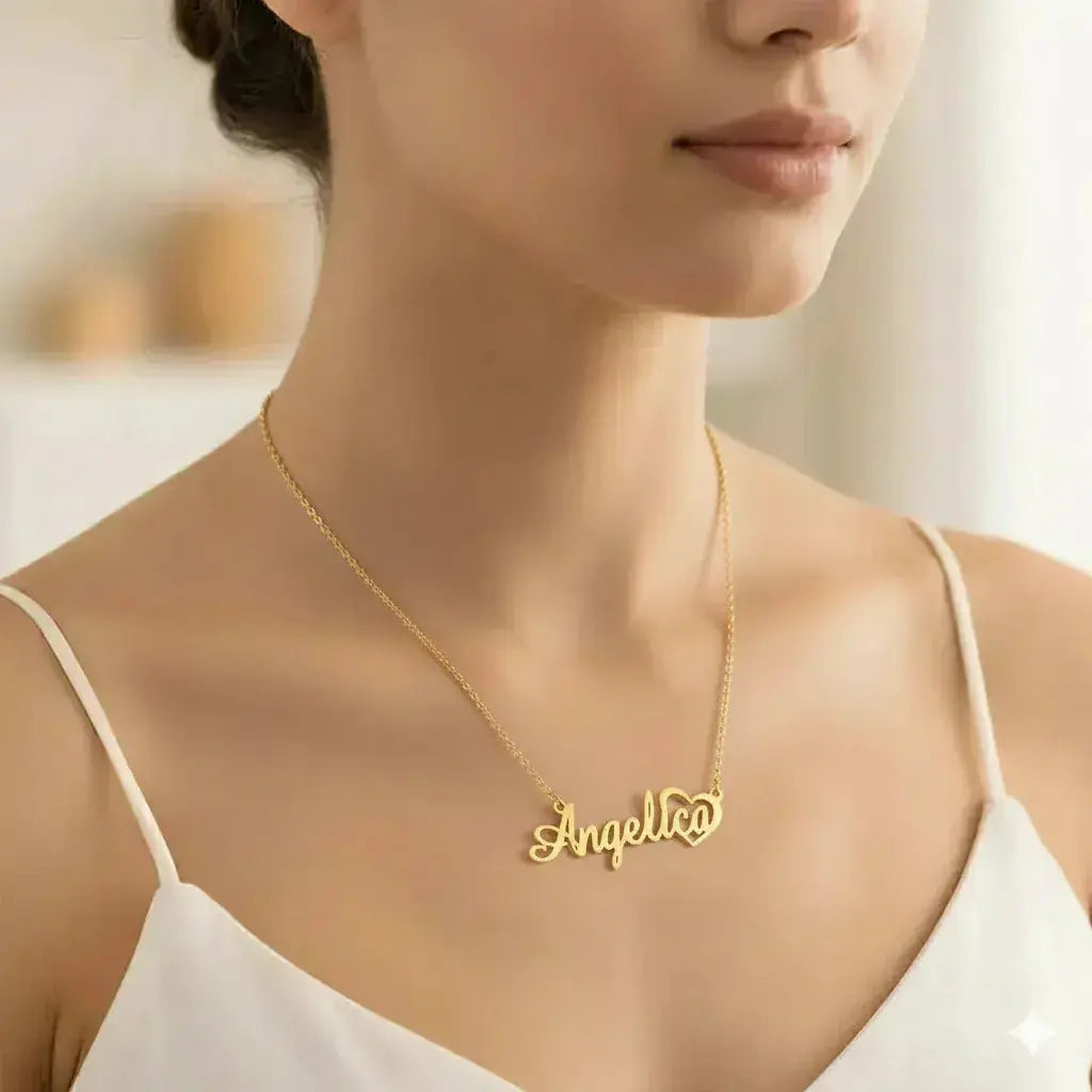 Gold Standard Name Necklace jewelaus