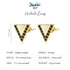 jewelaus Earrings Gold triangle Earrings