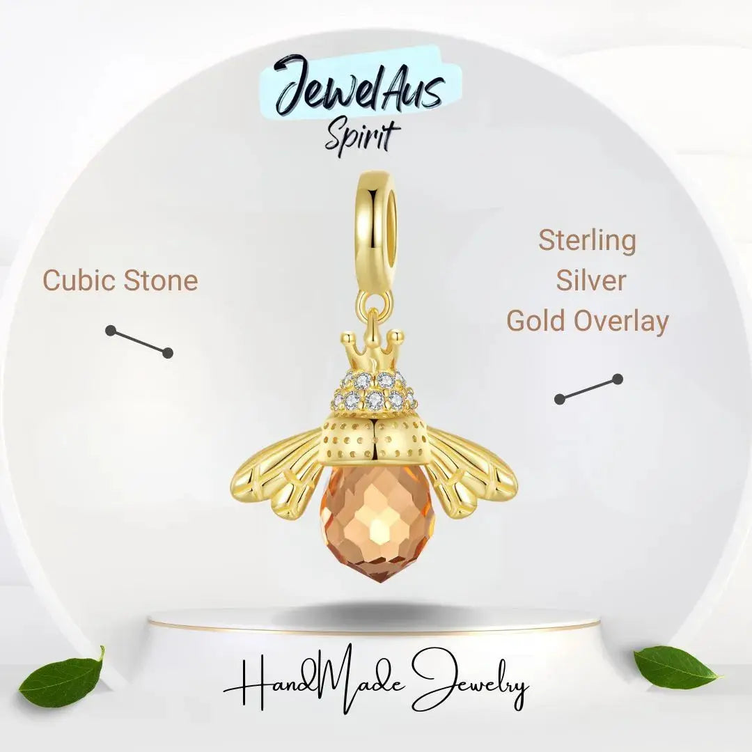 Golden Bee Charm jewelaus
