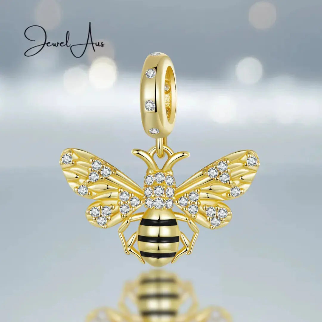 Golden Bee Charm jewelaus