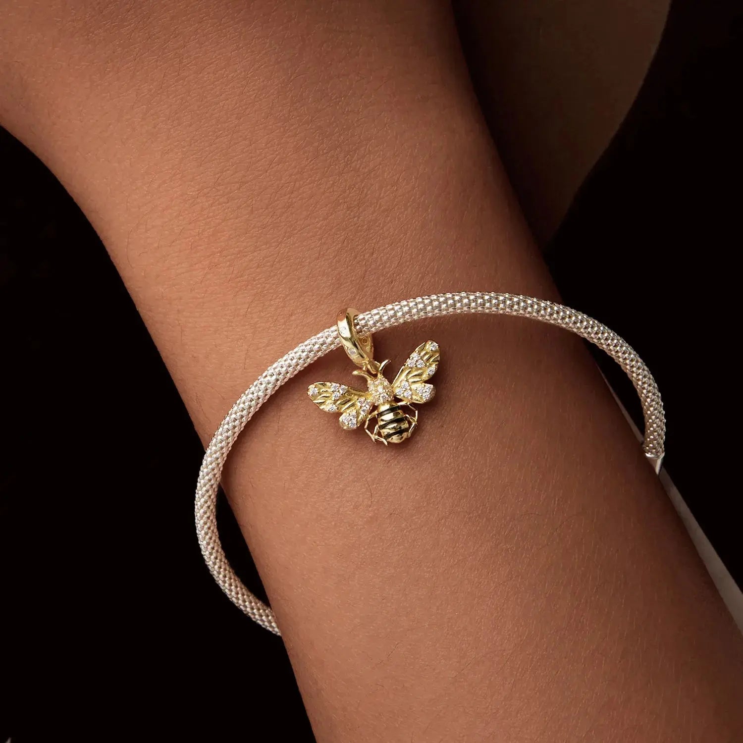 Golden Bee Charm jewelaus