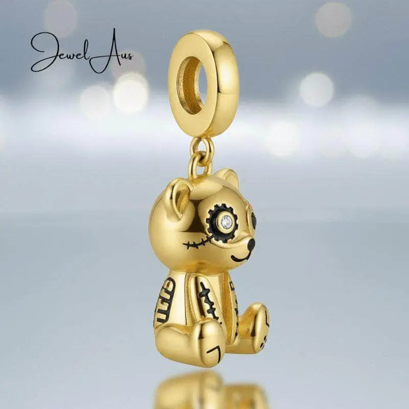 jewelaus CHARMS Golden Patchwork Bear