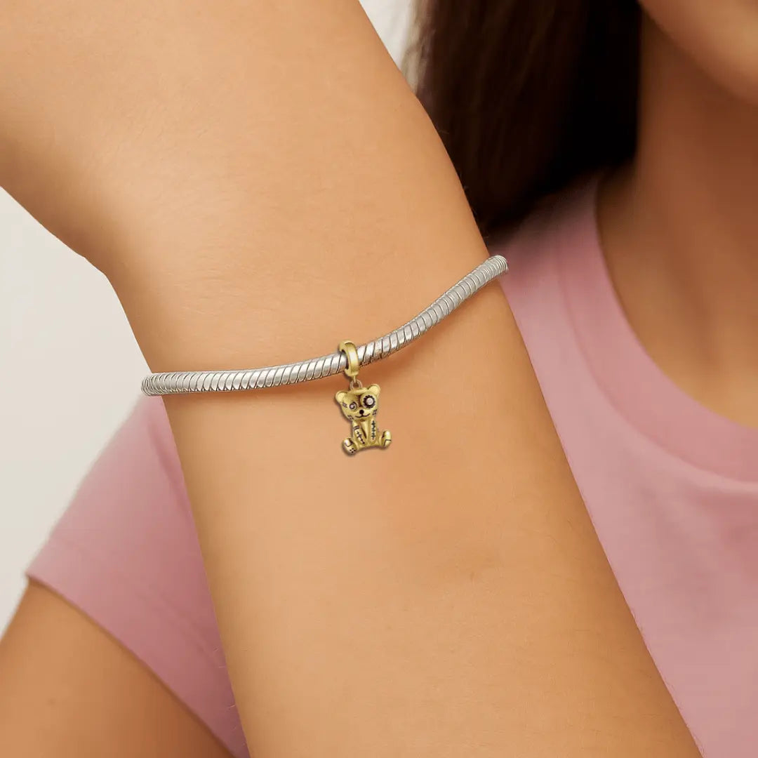 jewelaus CHARMS Golden Patchwork Bear