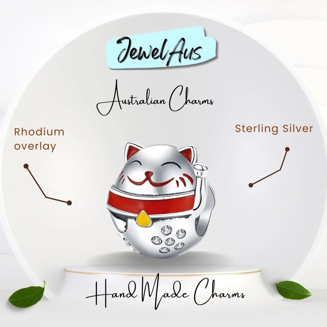 Good Luck Maneki neko charm jewelaus
