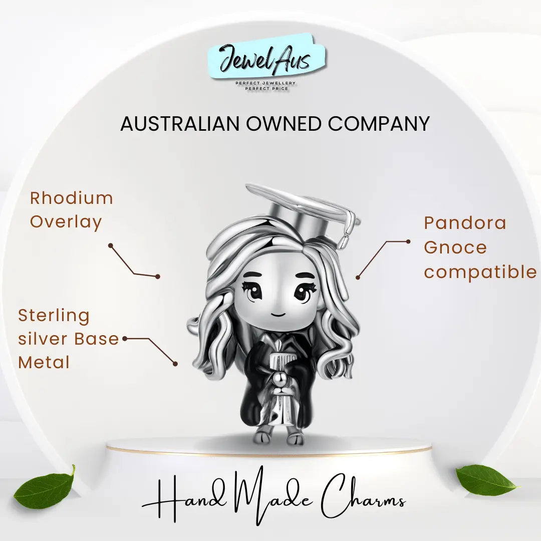 shipped in AUS CHARMS Graduation Girl Charm