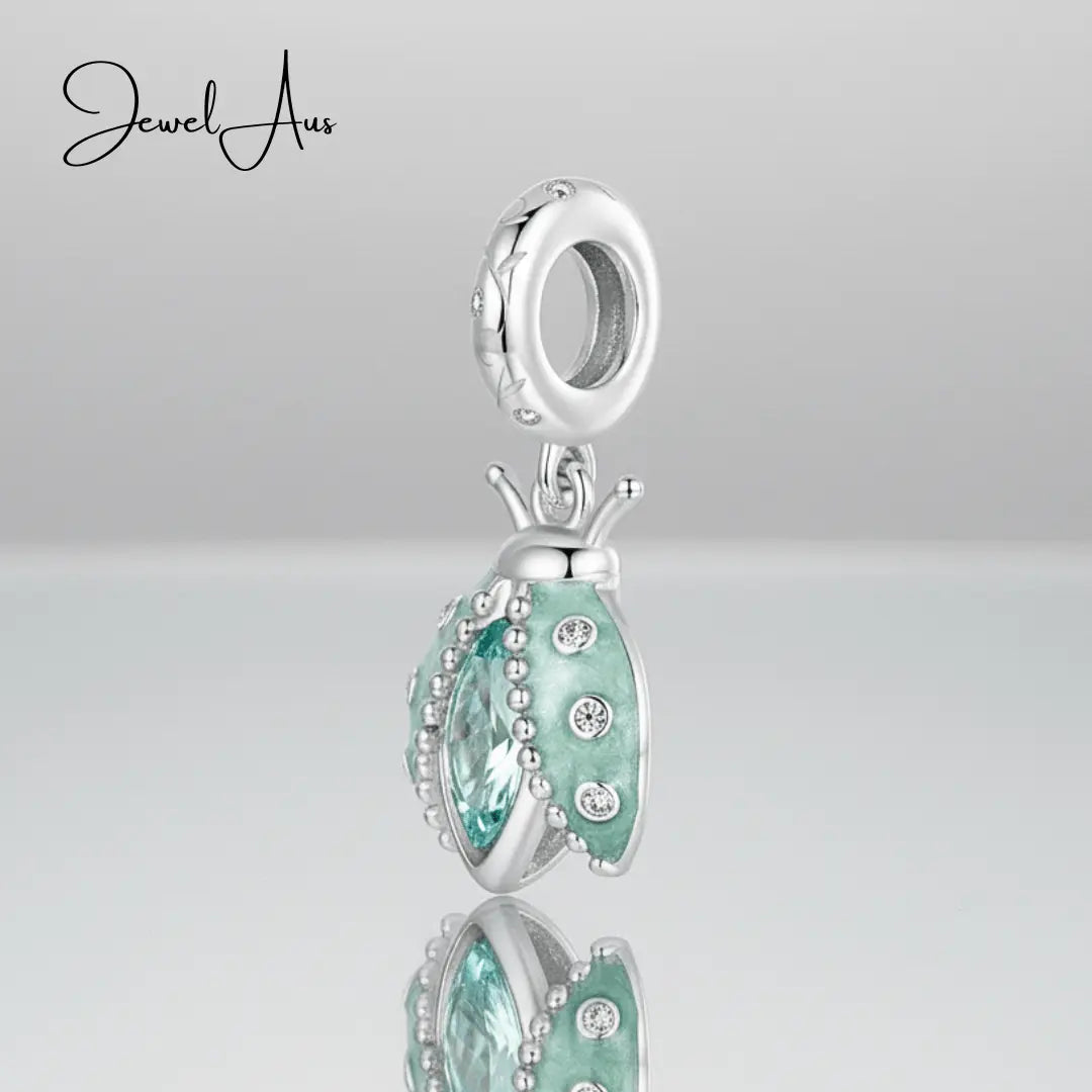 jewelaus CHARMS Green Ladybug Charm