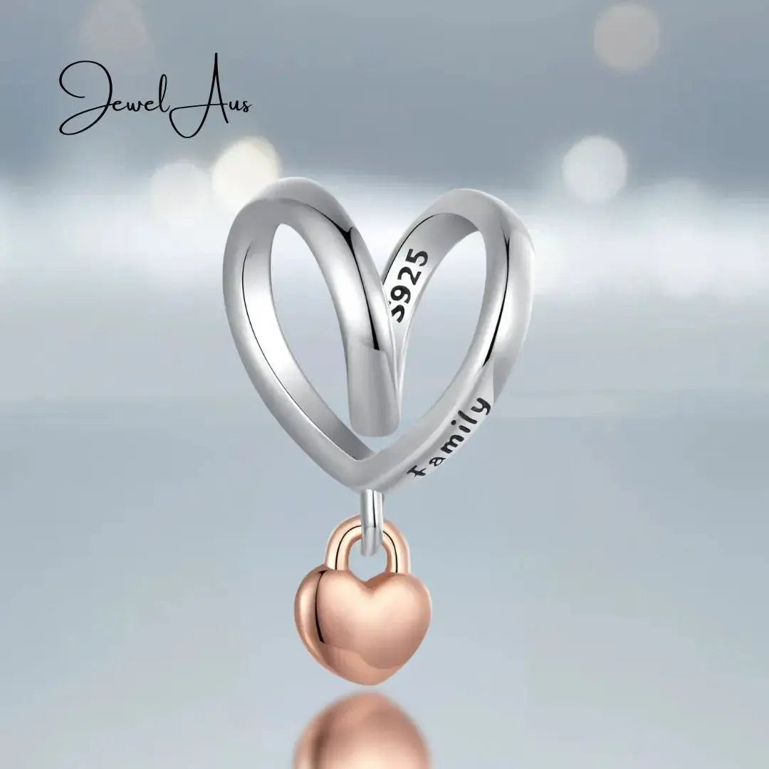 Heart Tassel Charm jewelaus
