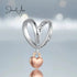 Heart Tassel Charm jewelaus