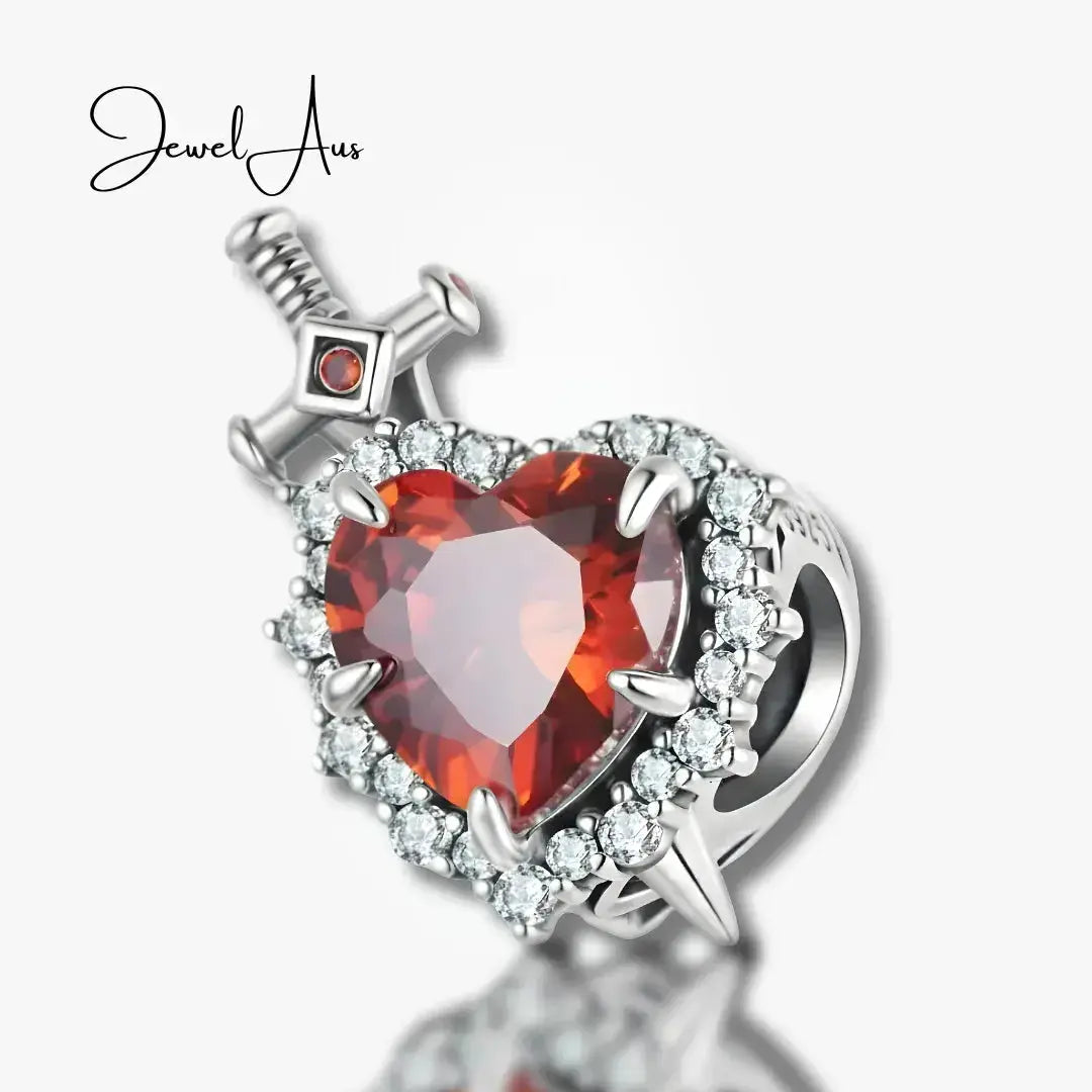 jewelaus CHARMS Heart and Sword Charm