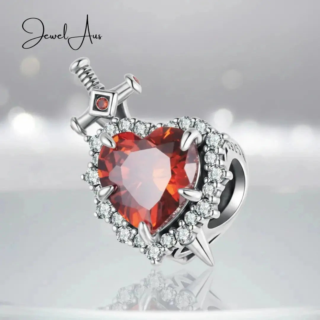 jewelaus CHARMS Heart and Sword Charm