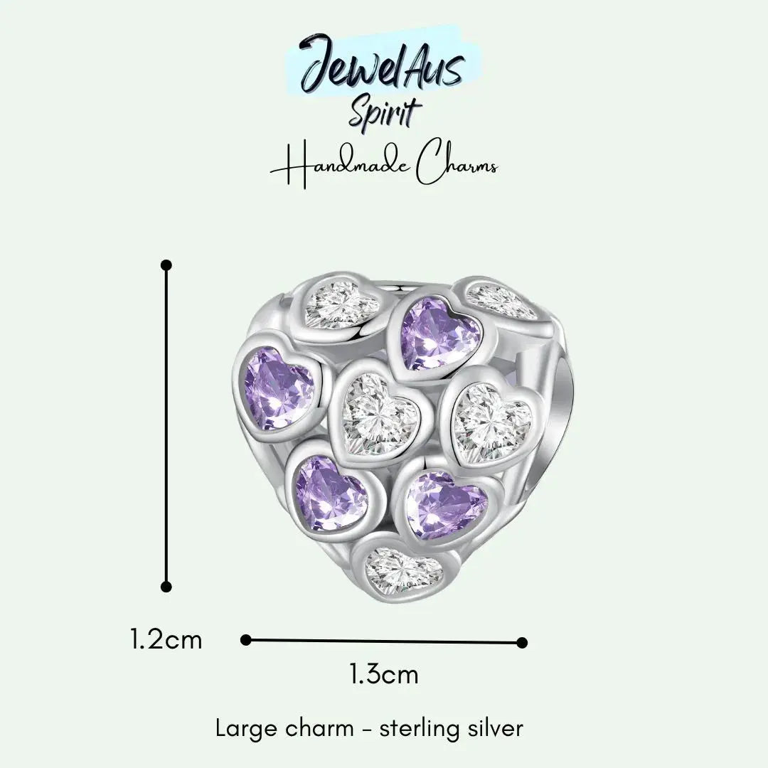 Hearts Within Hearts Charm jewelaus