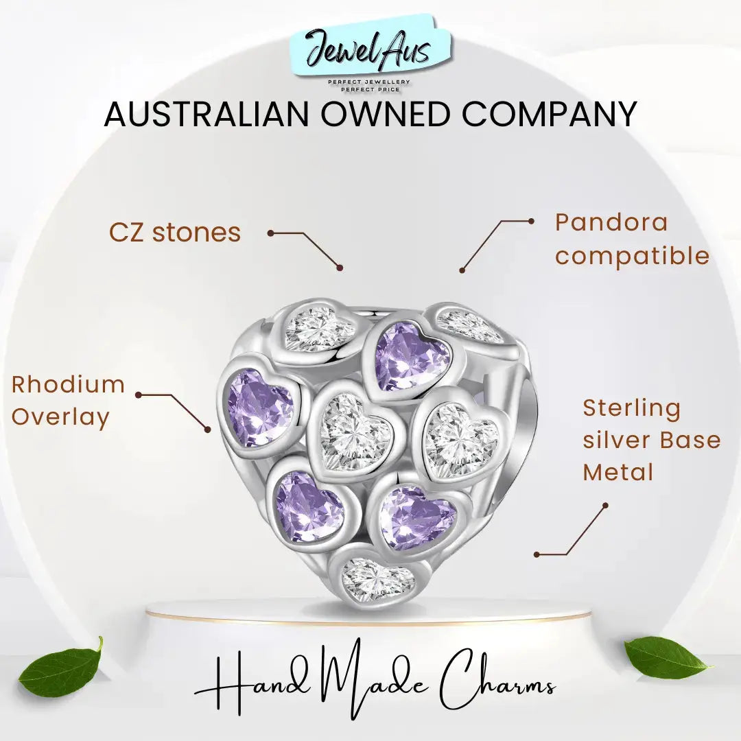 jewelaus CHARMS Hearts Within Hearts Charm