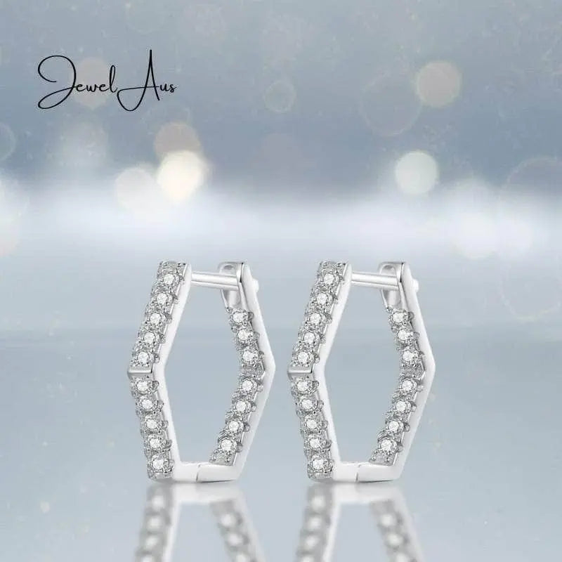 jewelaus Earrings Hexo Hoop Earrings