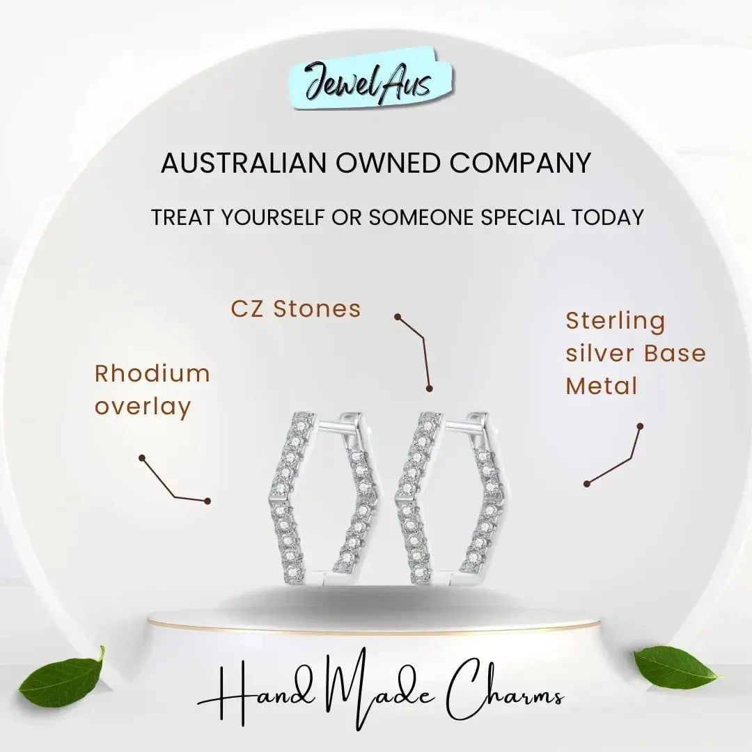 jewelaus Earrings Hexo Hoop Earrings