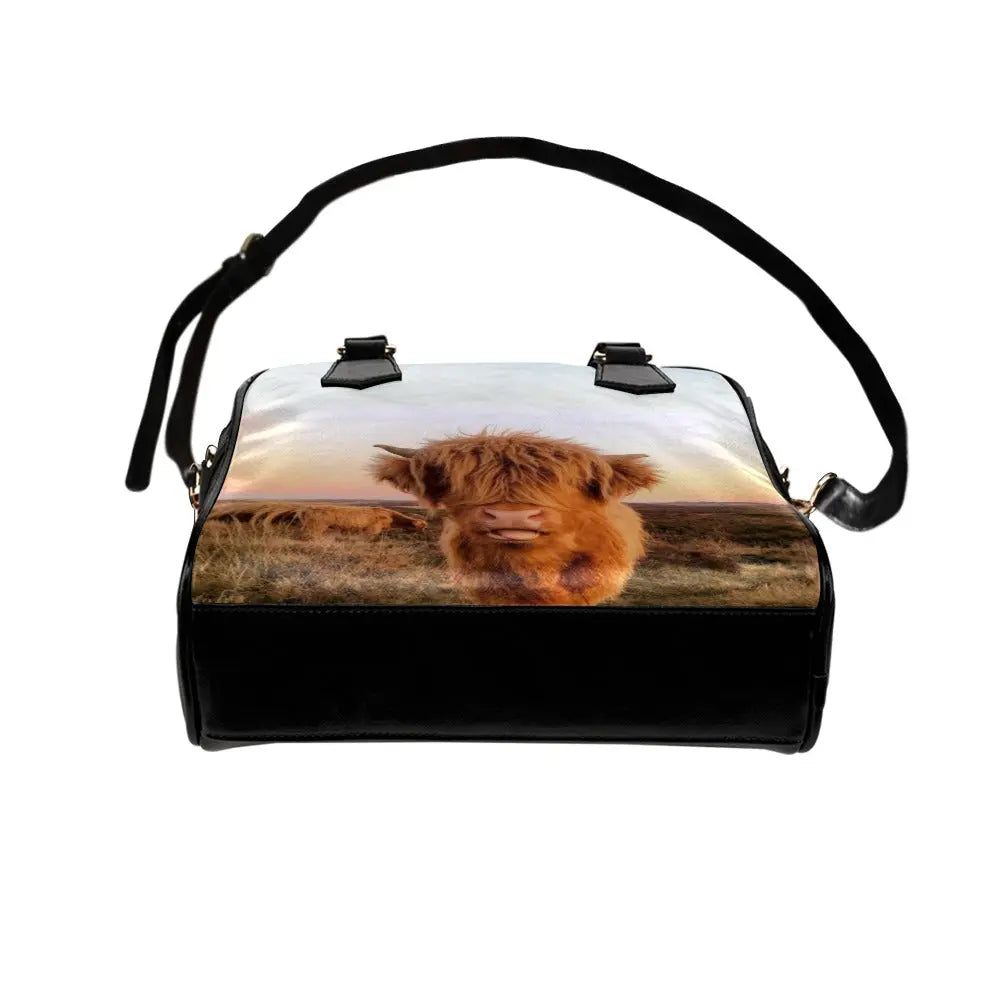 Inkedjoy Handbag Highland Cow Handbag
