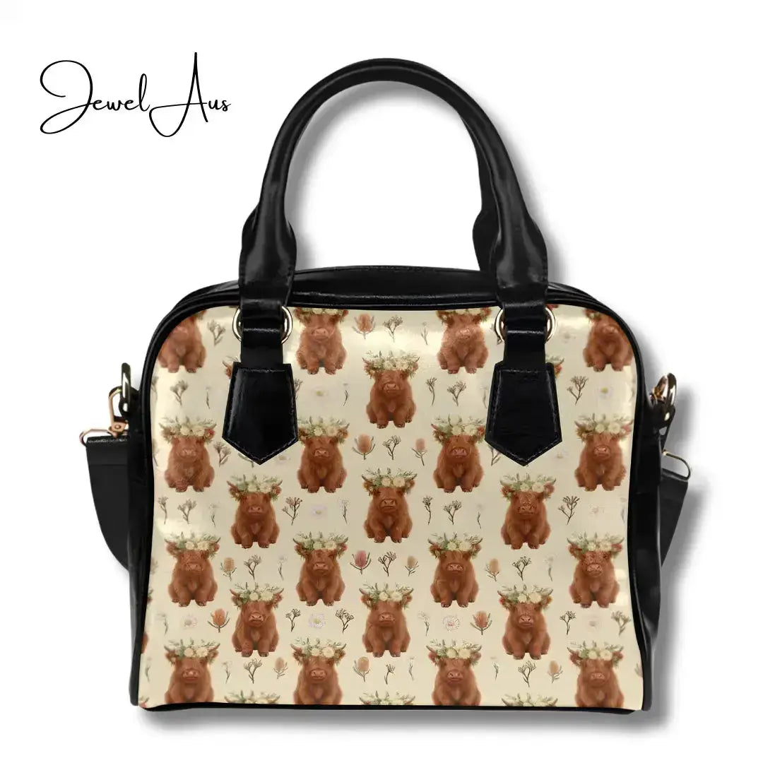 jewelaus Handbag Highland Cow Handbag