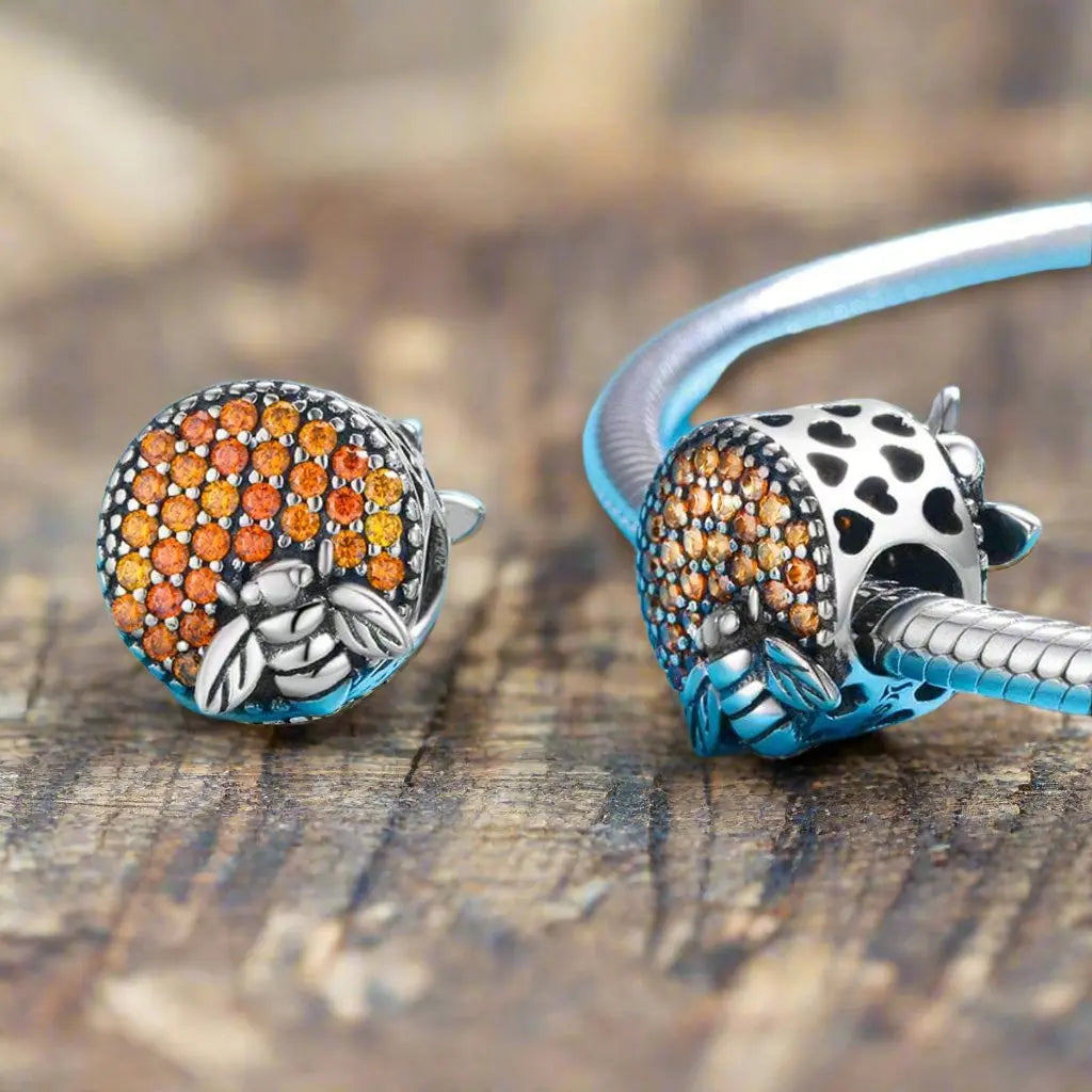 shipped in AUS CHARMS Honey and Bee Charm