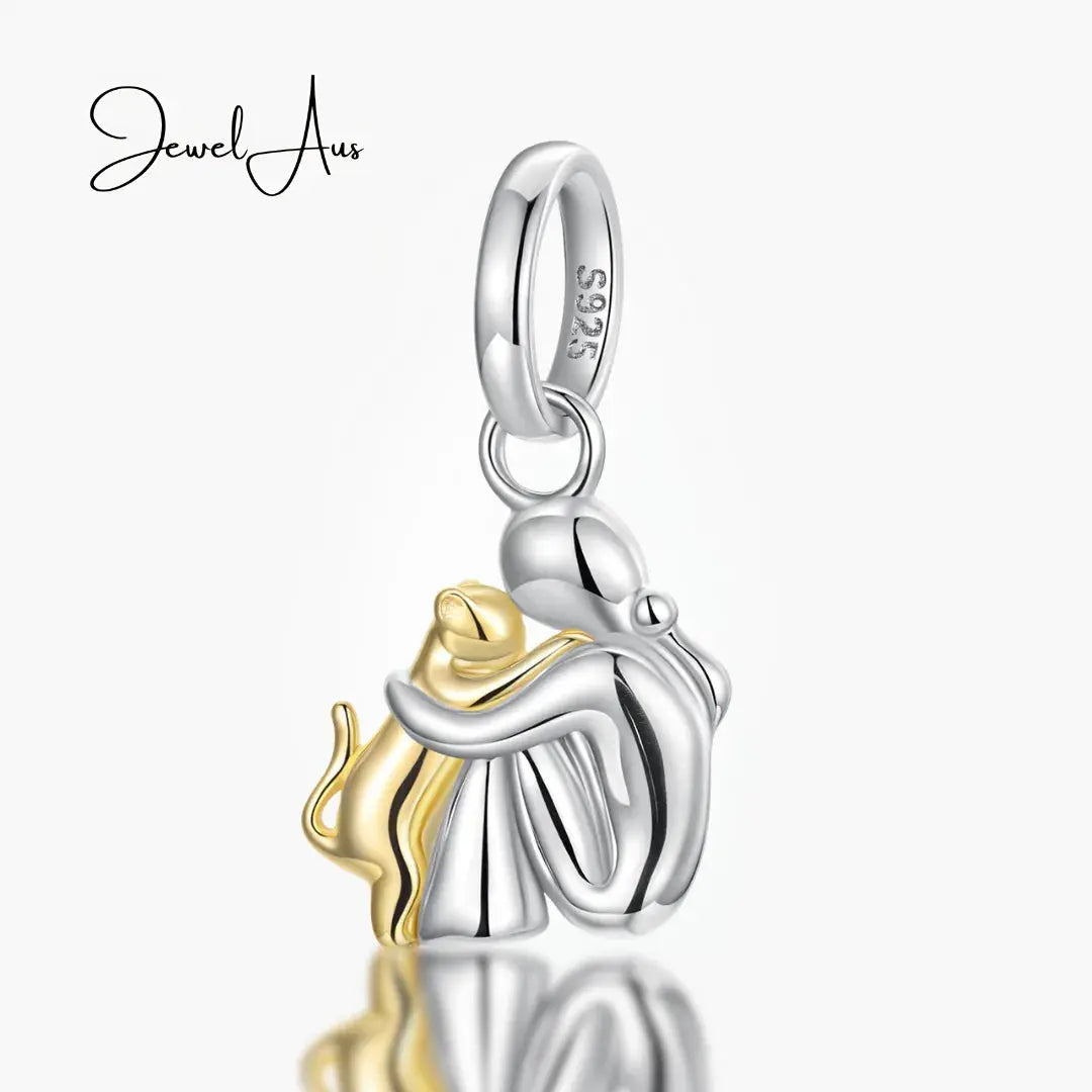 jewelaus CHARMS Hugging Cat Charm