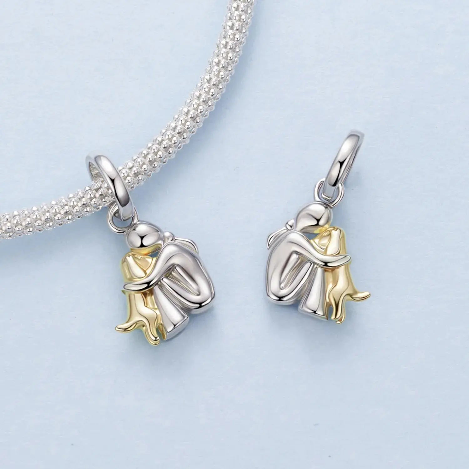 jewelaus CHARMS Hugging Dog Charm