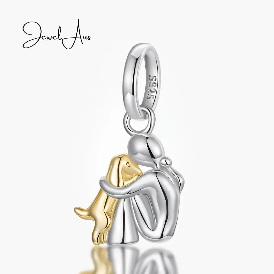 jewelaus CHARMS Hugging Dog Charm
