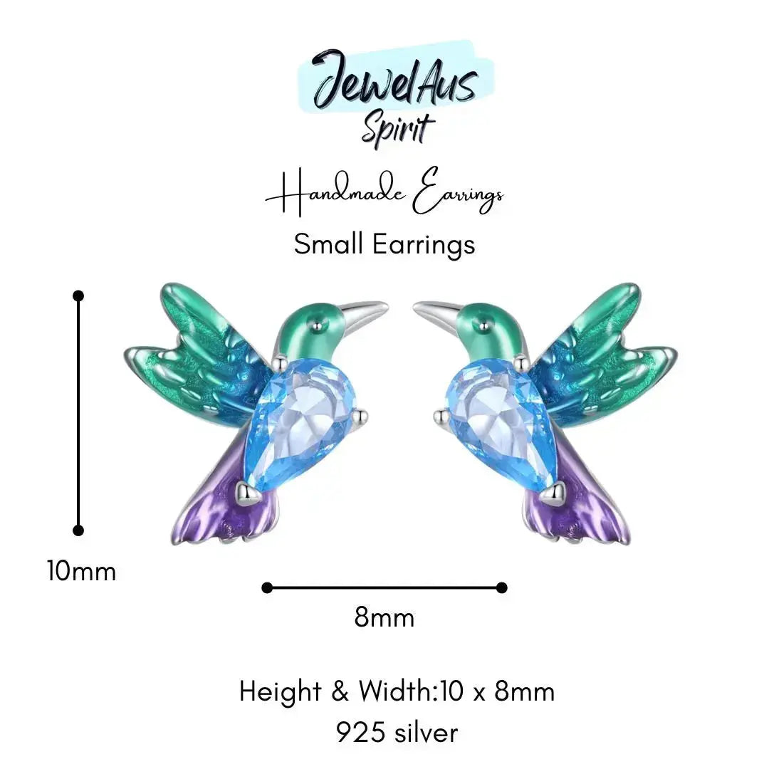 jewelaus Earrings Hummingbird Earrings