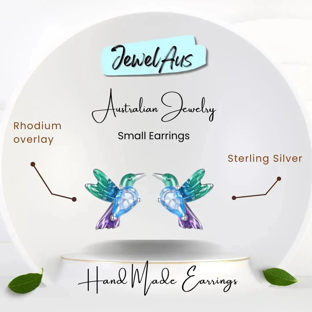 jewelaus Earrings Hummingbird Earrings