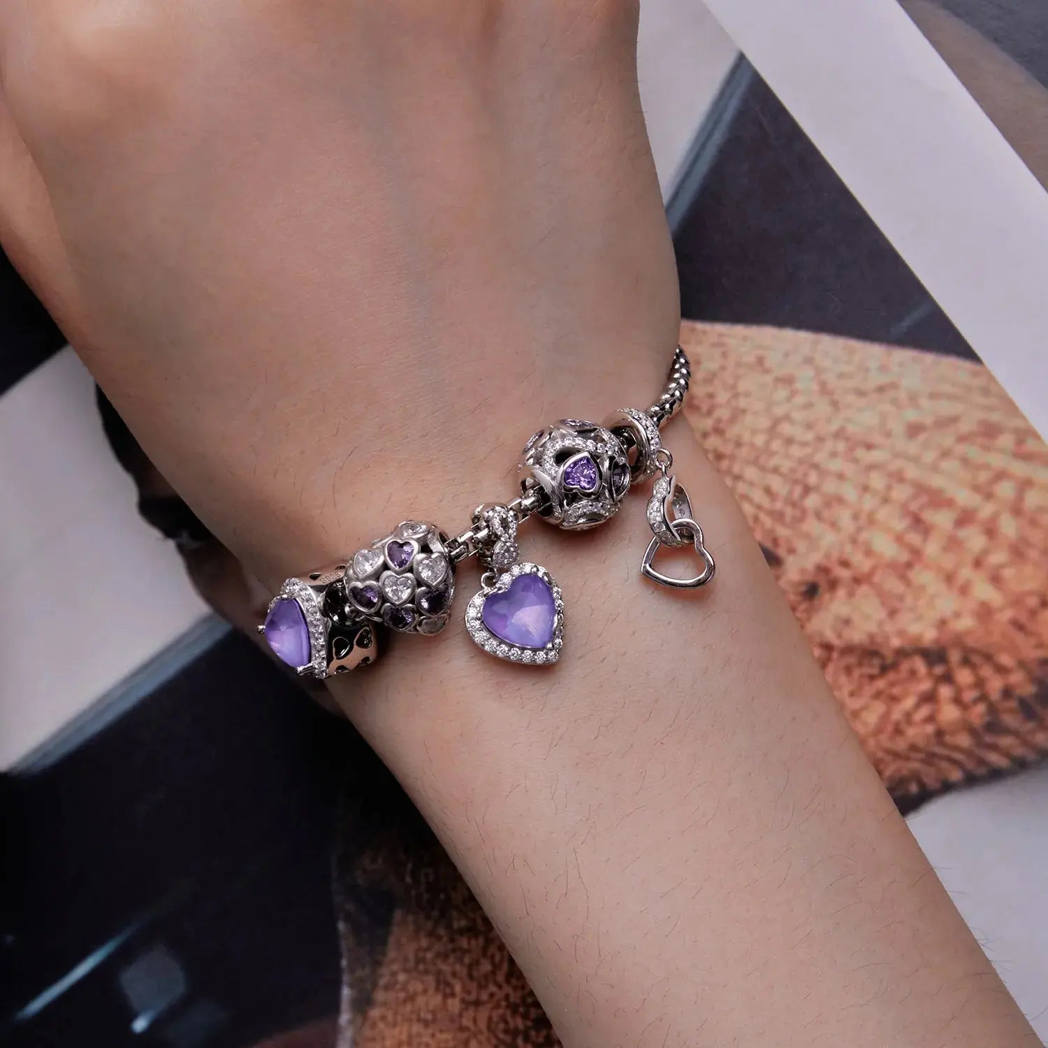 Infinity Hearts Charm jewelaus