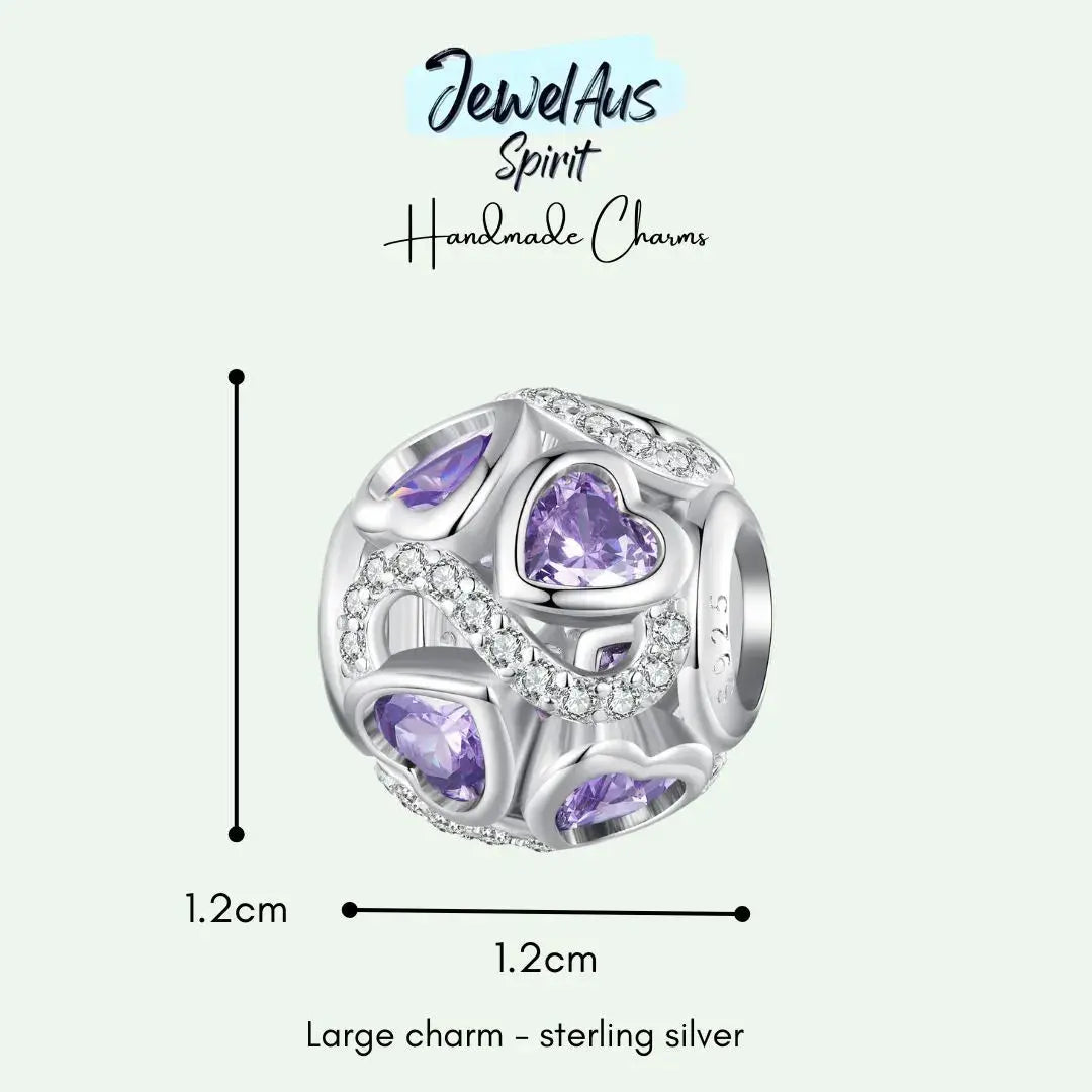 Infinity Hearts Charm jewelaus