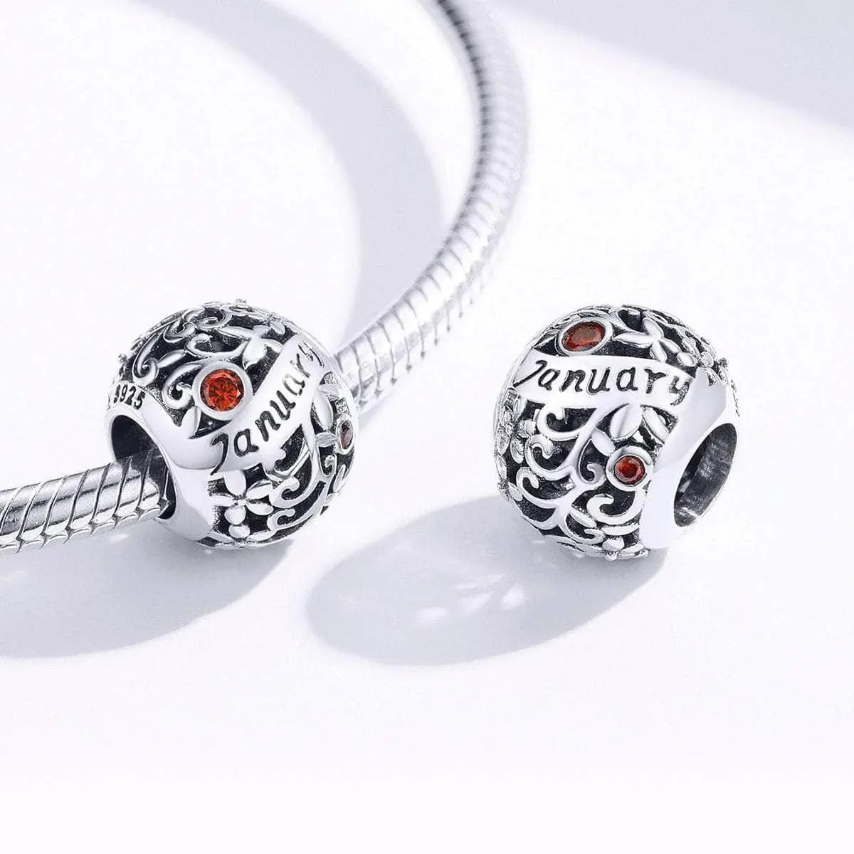 shipped in AUS CHARMS January Birthstone Charm