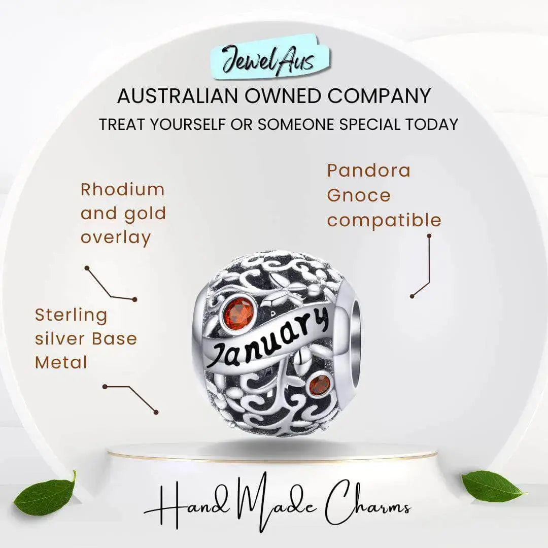 jewelaus CHARMS January Birthstone Charm