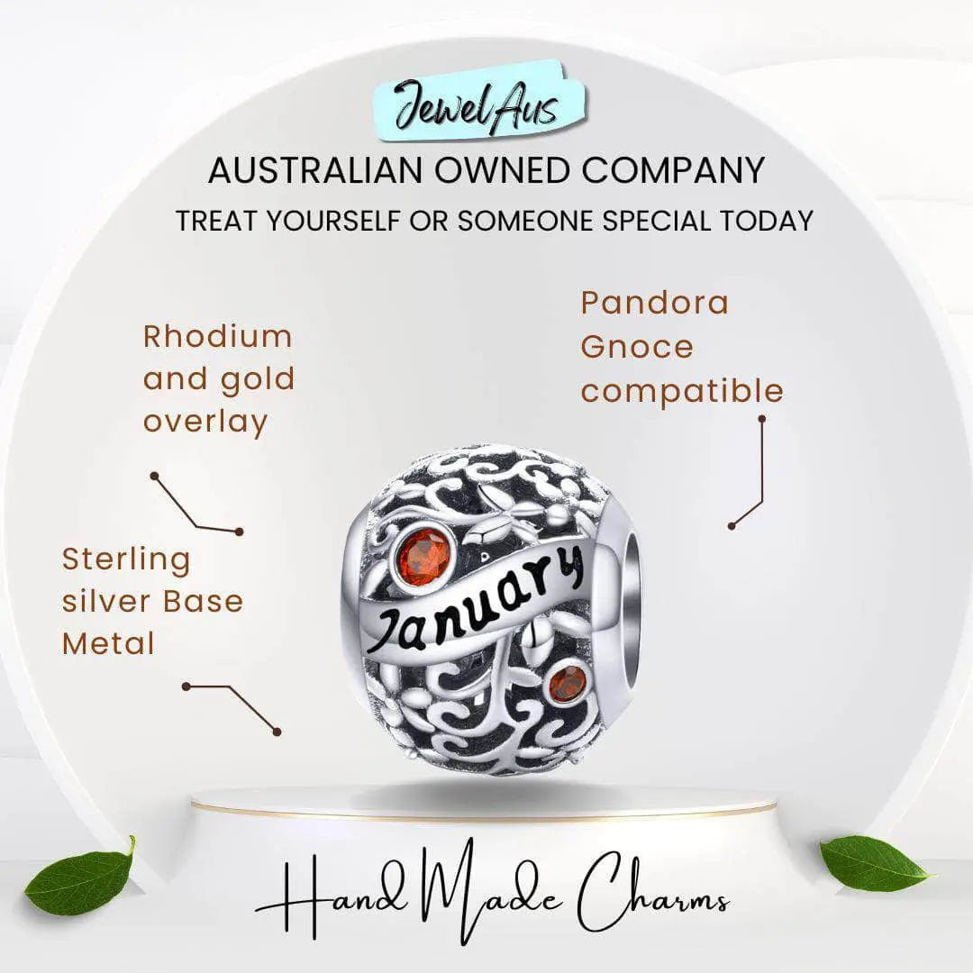 jewelaus CHARMS January Birthstone Charm