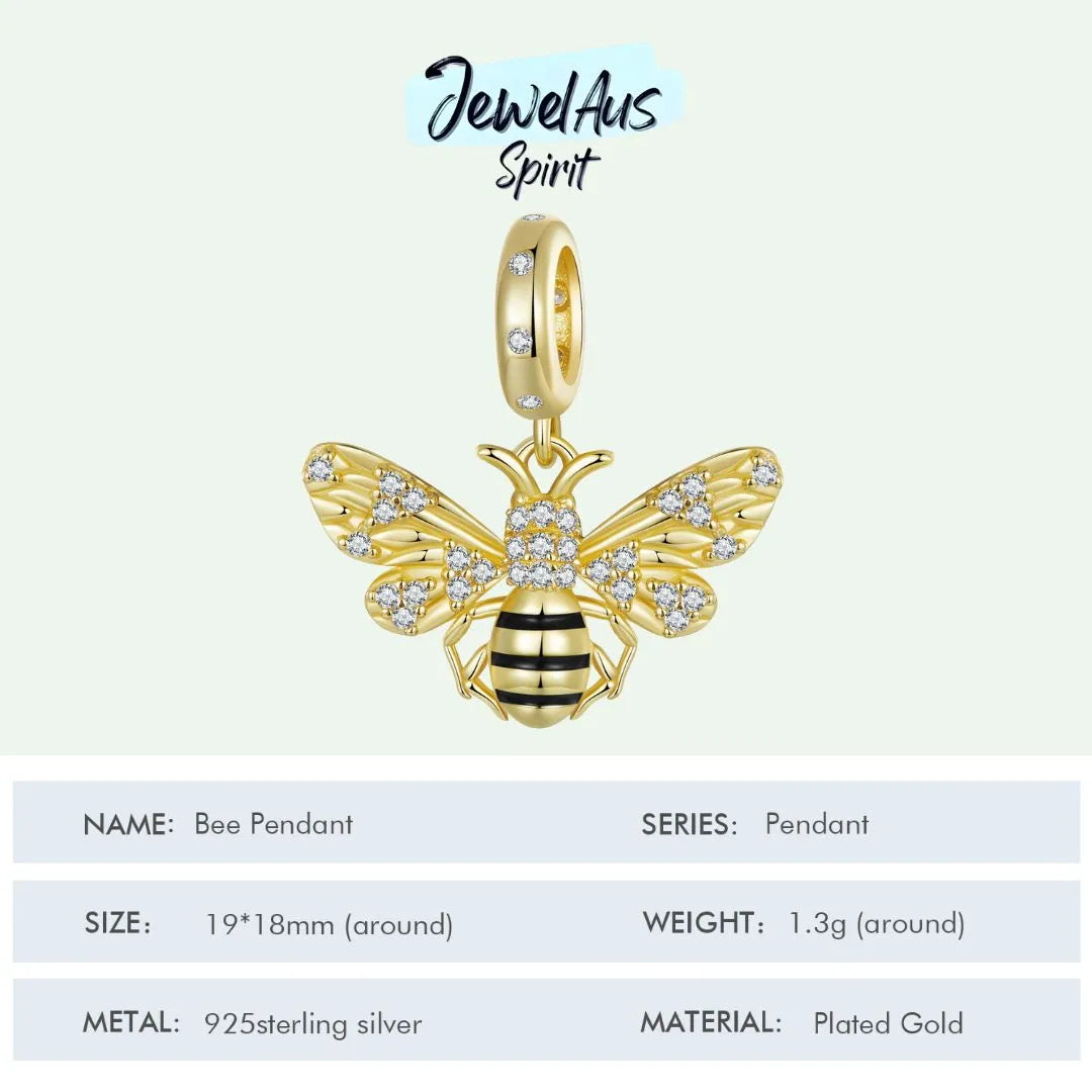 Golden Bee Charm