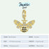 Golden Bee Charm