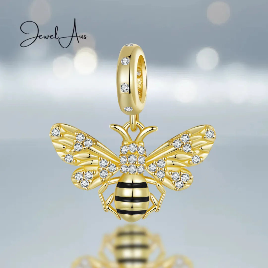 Golden Bee Charm
