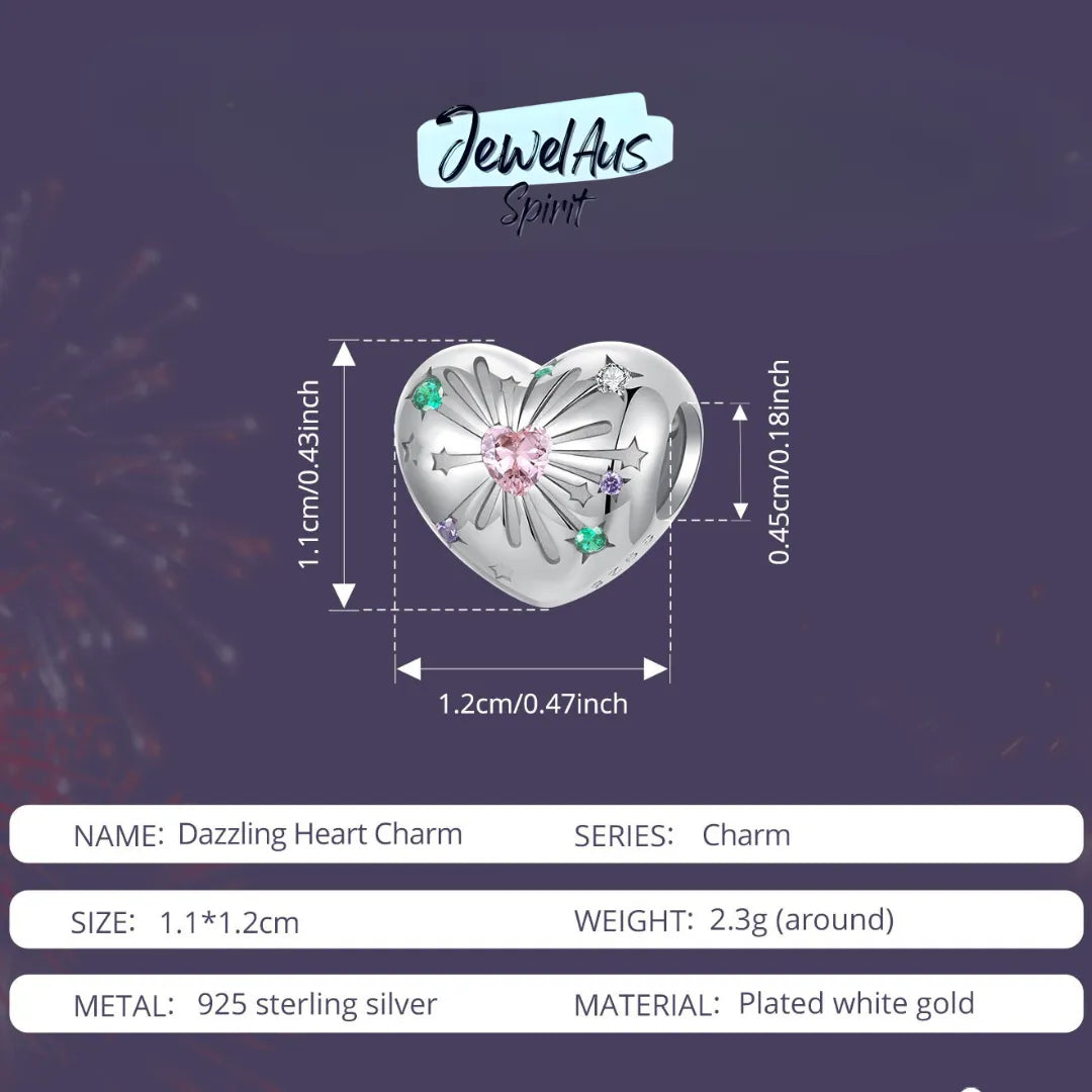 Dazzling Heart Charm