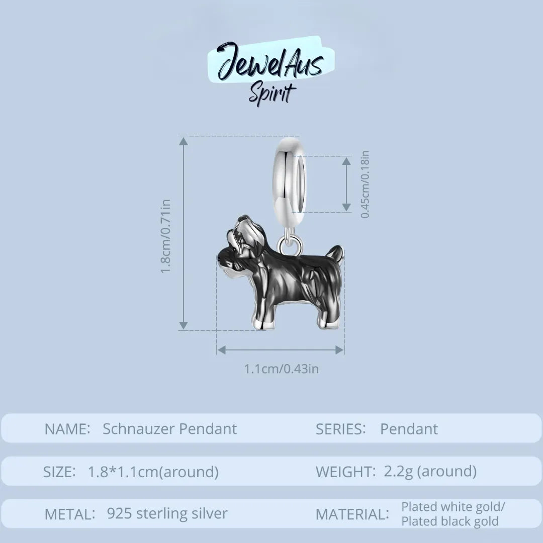 Schnauzer Dog Charm
