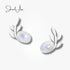 Moonstone Leaf Earrings jewelaus